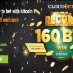 cloudbet 160 BTC casino kazancı