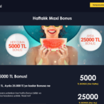 BTC Geçerli Casinomaxi’den Her Hafta 5.000 TL Bonus