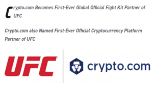 UFC Crypto.com ile Sponsorluk Anlaşması