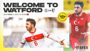 Ozan Tufan Stake.com’un Sponsoru Olduğu Watford Forması Giyecek