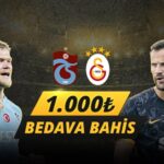 Trabzonspor – Galatasaray Maçına Mobilbahis’ten 1.000 TL Bedava Bahis